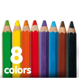 Dicke Buntstifte XL, 8 Farben