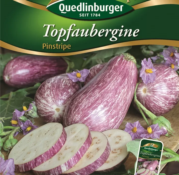 Topfaubergine Pinstripe