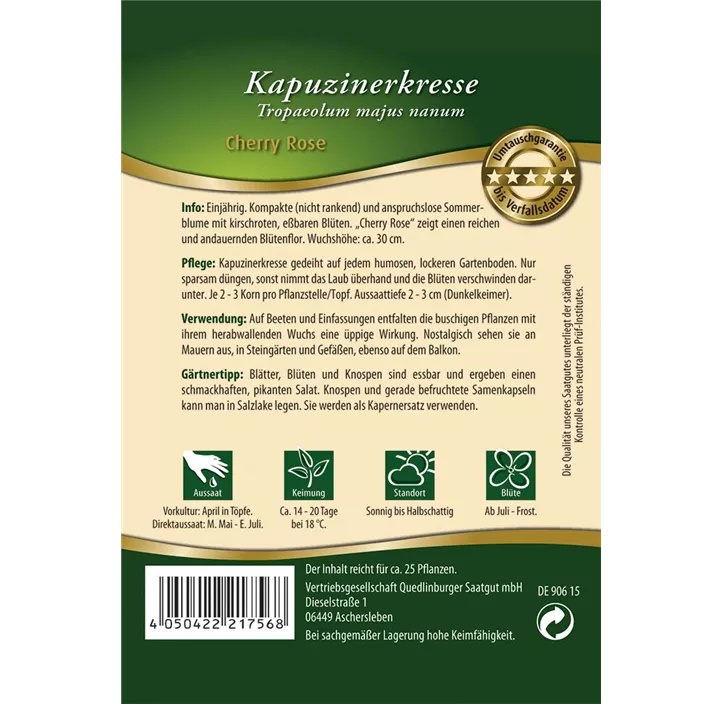 Kapuzinerkresse Cherry Rose