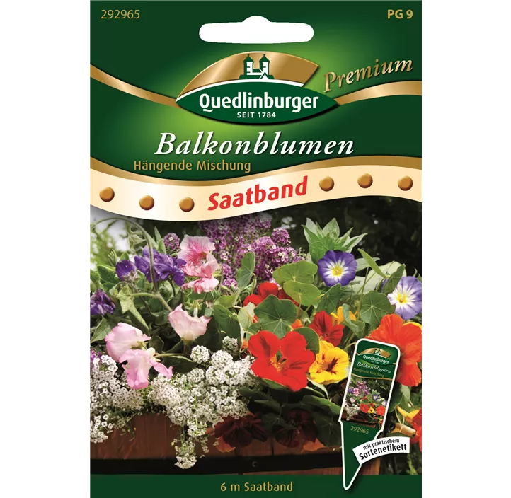 Balkonblumen hängende Mischung