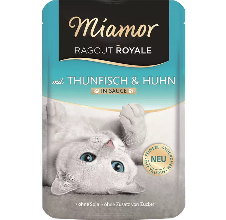 Frischebeutel Ragout Thunfisch Huhn Sauce