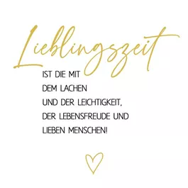 Serviette, Lieblingszeit