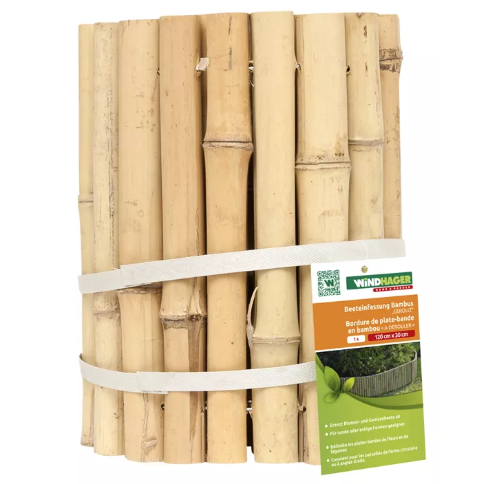 Beeteinfassung Bambus gerollt