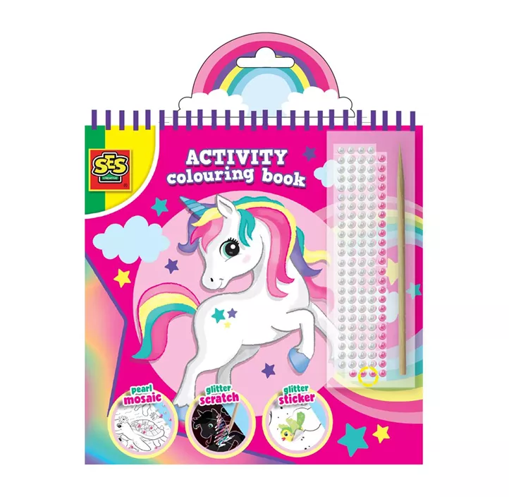 Activity Malbuch Glitzer 3 in 1