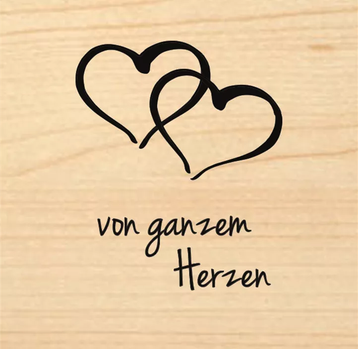 Geschenkanhänger - Von ganzem Herzen