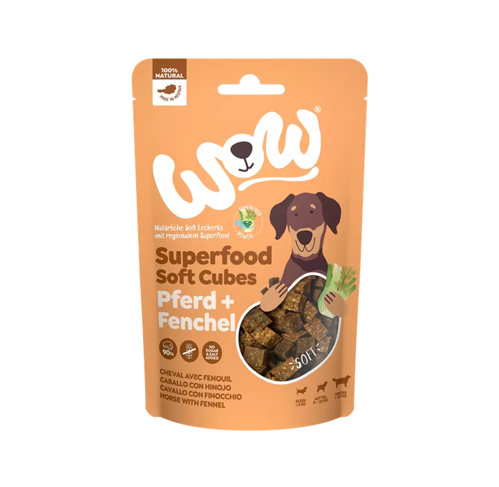 Snack Superfood Soft Cubes Pferd