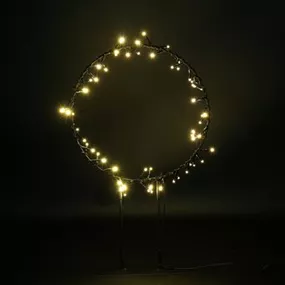 LED Ring Fragile S mit Timer, 60 LED