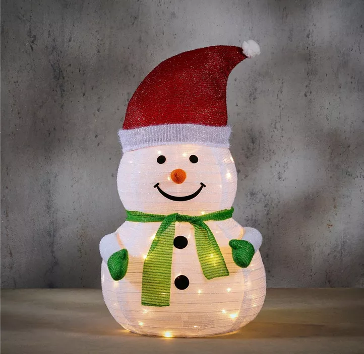 LED Schneemann mit Timer, outdoor