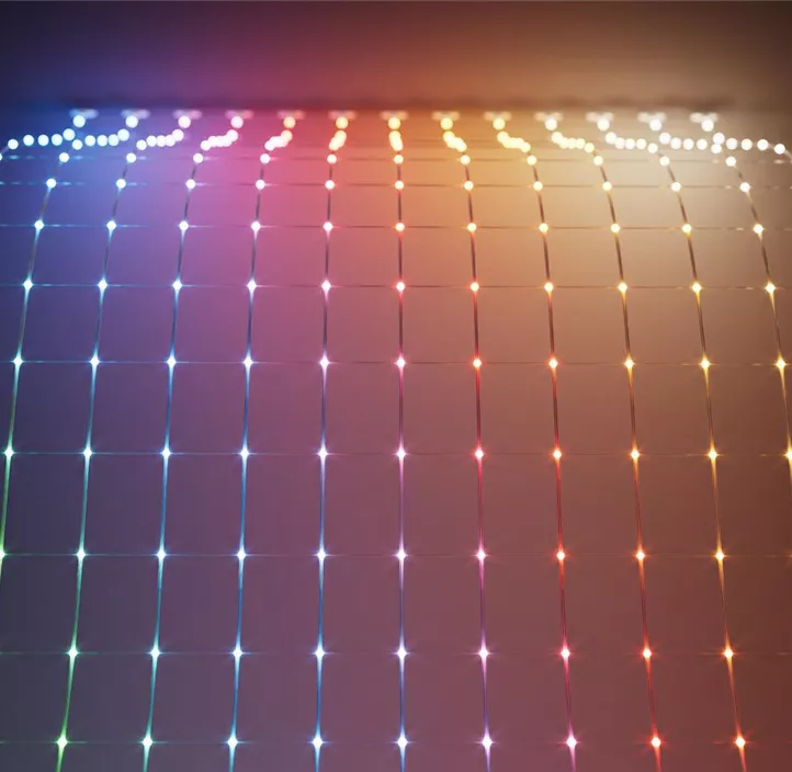 Twinkly Perlen-Lichternetz, 260 LED, 120 x 190 cm