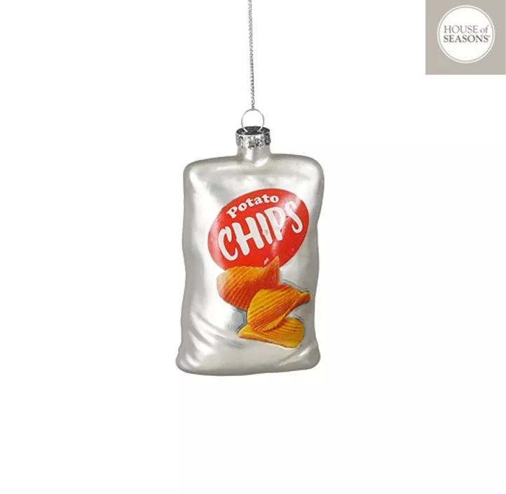 Glasfigur Chipspackung