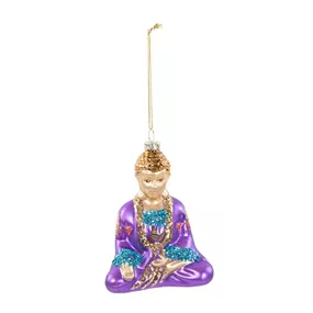 Glasfigur Buddha