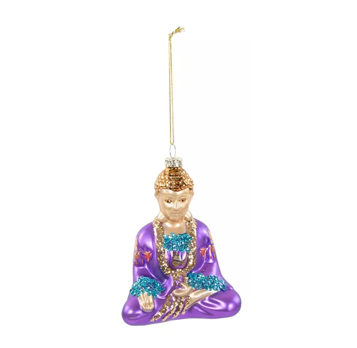 Glasfigur Buddha