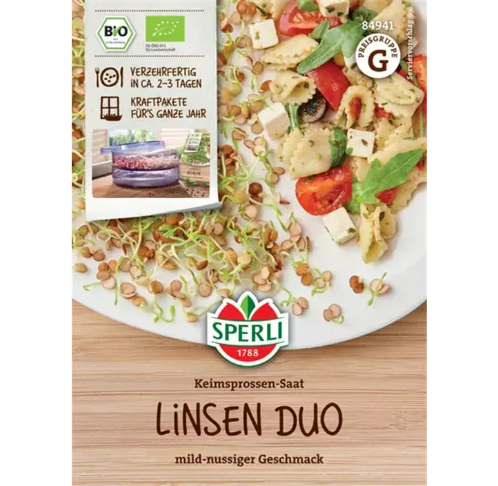 BIO Keimsprossen-Saat Linsen Duo