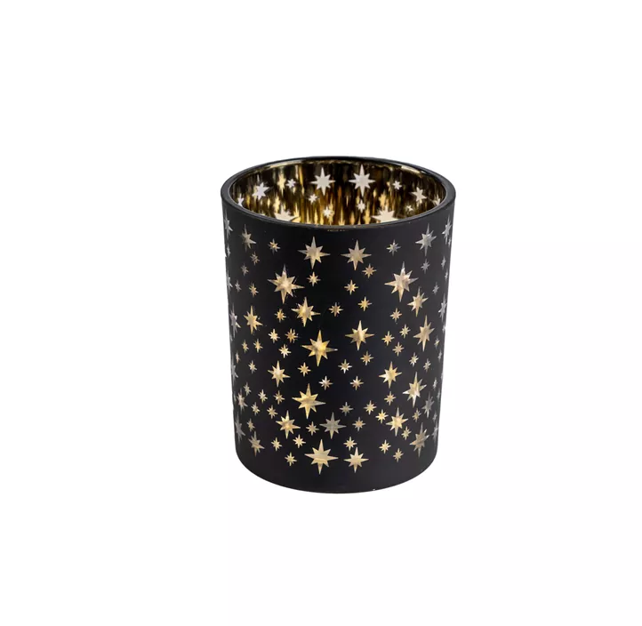 Windlicht aus Glas X-Mas Stars