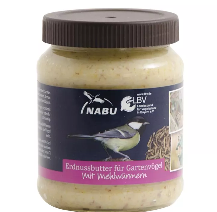 CJ Erdnussbutter im Glas mit Mehlwürmer