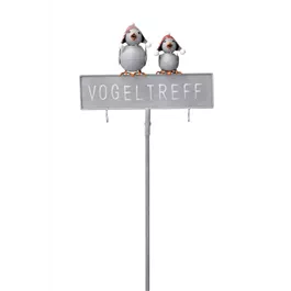 Schild Vogeltreff am Stab