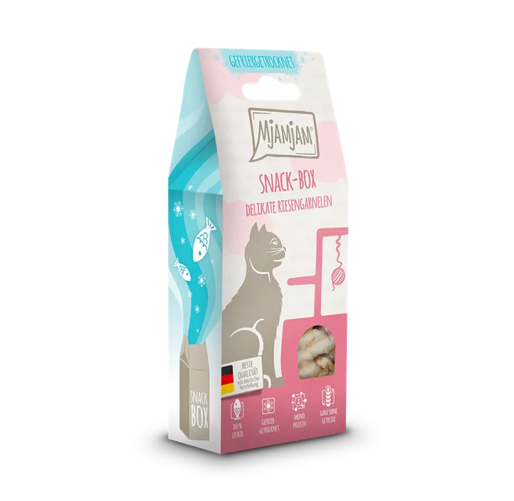 MjAMjAM® Katze Snackbox Riesengarnelen