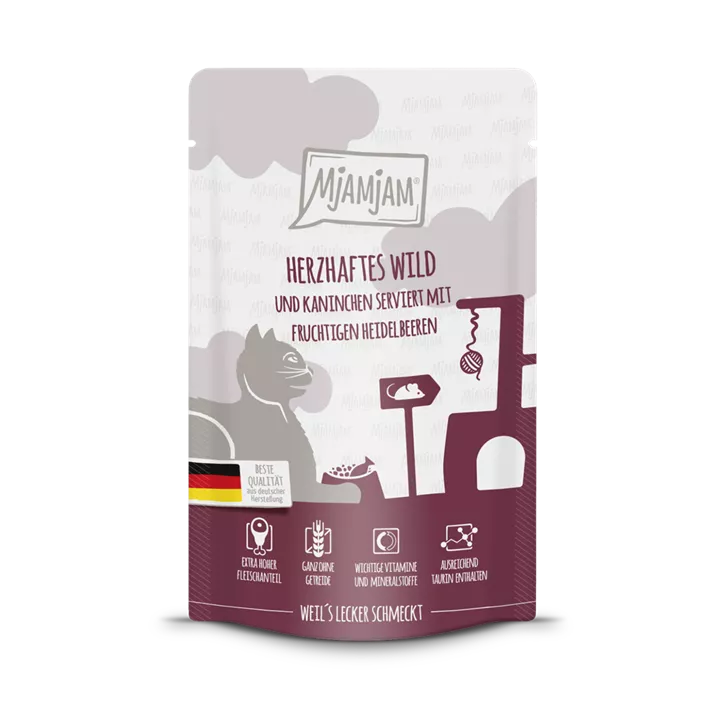 MjAMjAM® Katze Wild+Kanin.+Heidelbeere PB