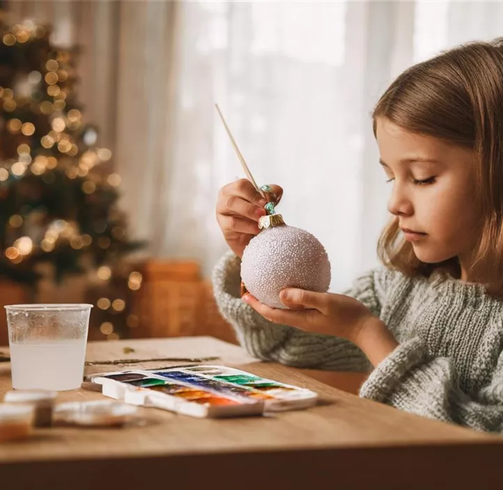 Bemale deine eigenen Christbaumkugeln