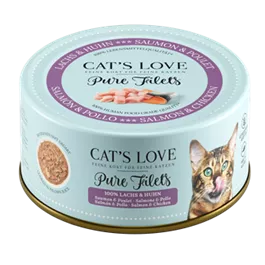 CAT'S LOVE FILET Pur Huhn & Lachs