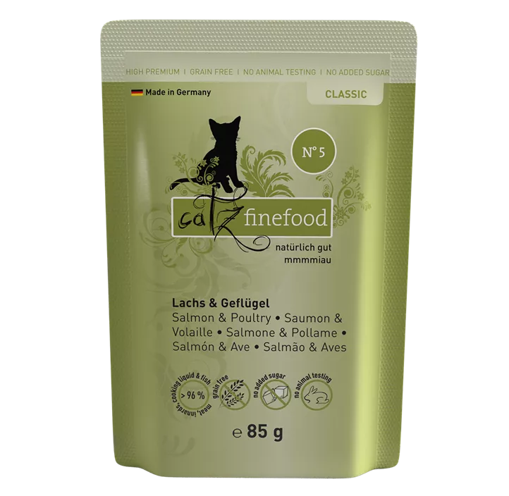 Catz finefood Lachs+Geflügel No.5