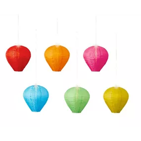 Solar Lampion, 6 Farben