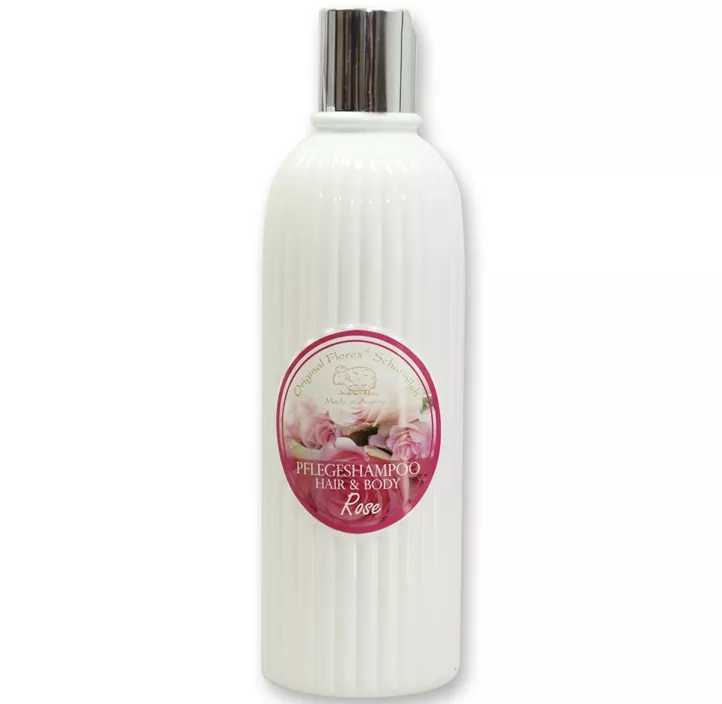 Pflegeshampoo Hair&Body mit Schafmilch Rose