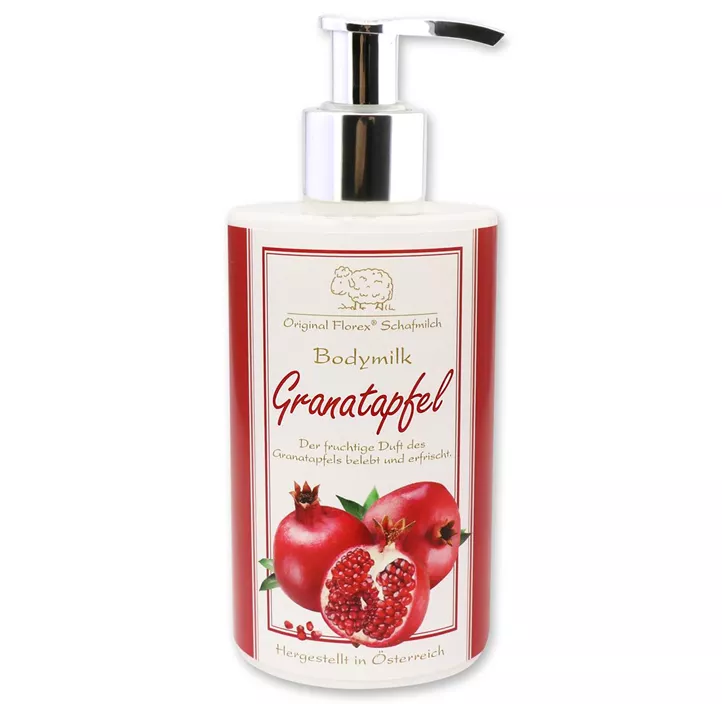 Bodymilk Granatapfel in Zylinderflasche