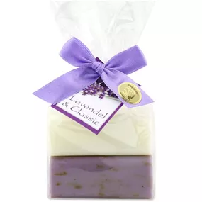 Schafmilchseife eckig Classic Lavendel mit Kärtchen