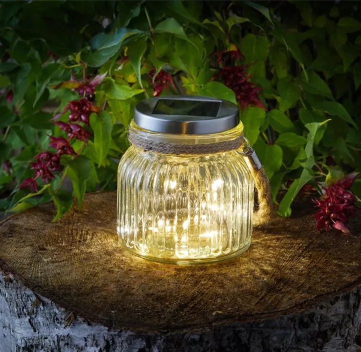 Solar Lichterkette Firefly im Glas