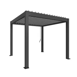 Pergola Gr. 3 x 3 dunkelgrau/silber