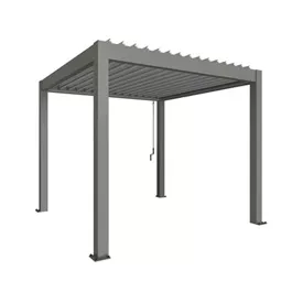 Pergola Gr. 3 x 3 quarzgrau/silber