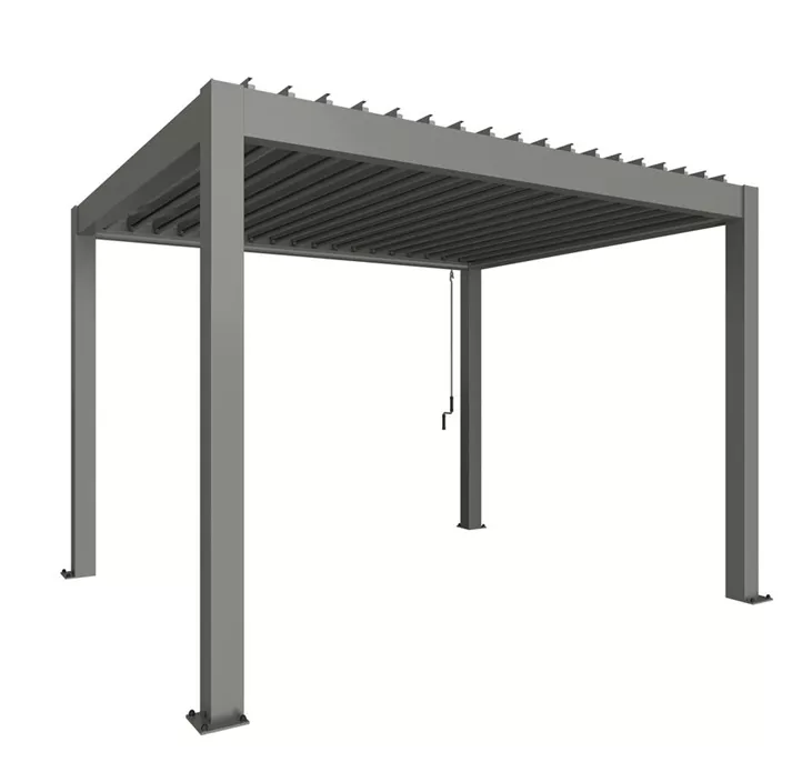 Pergola 3 x 3,5 quarzgrau