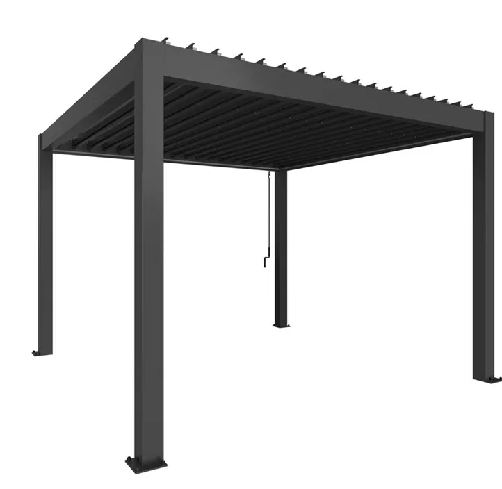 Pergola 3,5 x 3,5 dunkelgrau