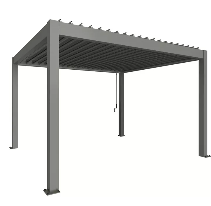 Pergola 4 x 3,5 quarzgrau