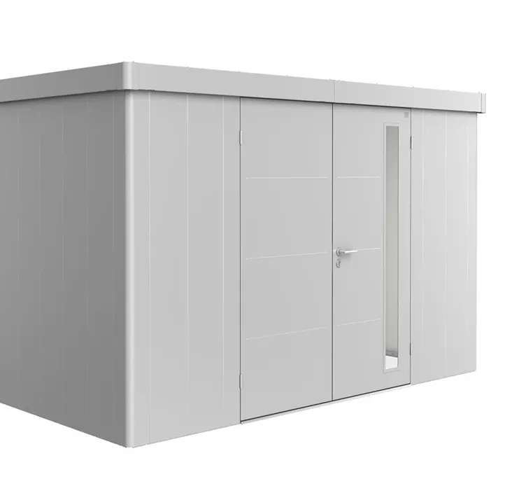 Gerätehaus Neo 1D Doppeltür,silber