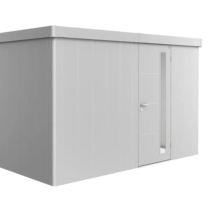 Gerätehaus Neo 2D Standardtür, silber