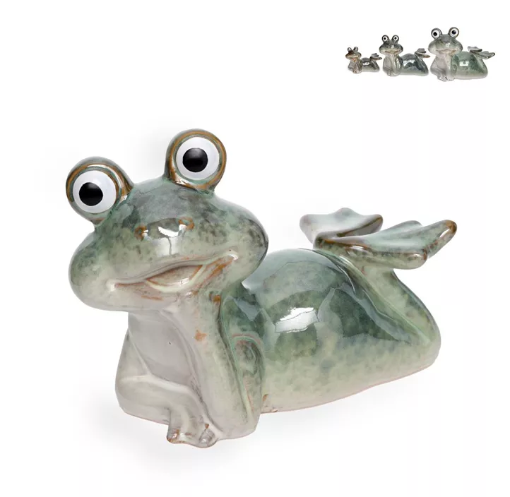 Frosch liegend glänzend