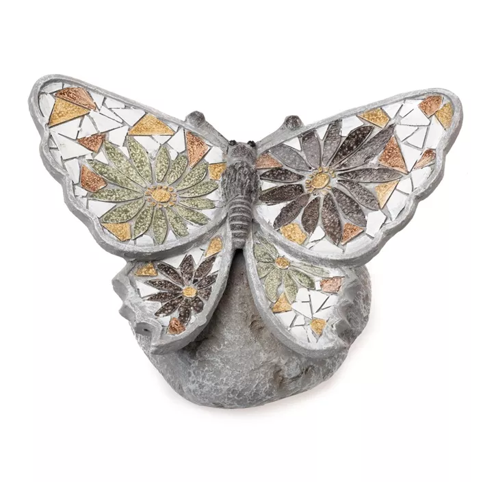 Schmetterling mit Blumen-Mosaik