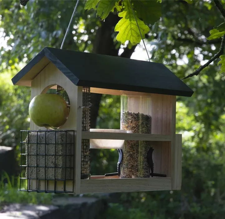 Vogelfutterspender mit 7 Fächern