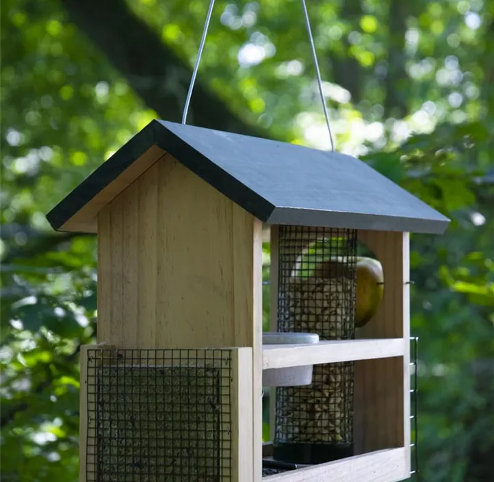 Vogelfutterspender mit 7 Fächern