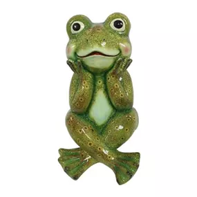 Frosch im Lotossitz