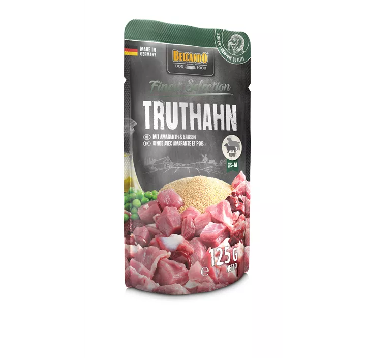 Frischebeutel Truthahn Amaranth Erbsen