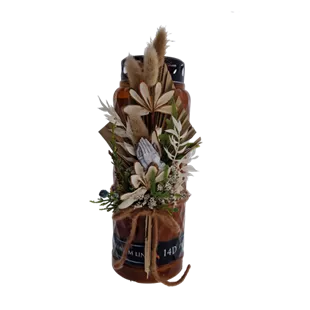 Gesteck Trauerkerze 14 Tage dekoriert Gesteck Trauerkerze 14 Tage dekoriert