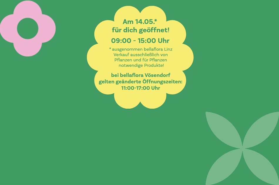 Unsere aktuelle Feiertagsöffnung! Unsere aktuelle Feiertagsöffnung!