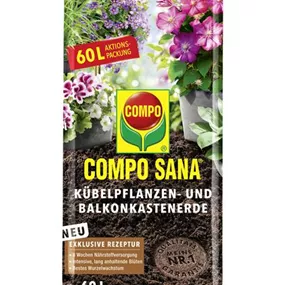COMPO SANA® Kübelpflanzen- und Balkonkastenerde 60 L