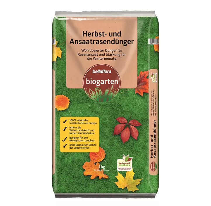 Rasendünger Herbst und Ansaat